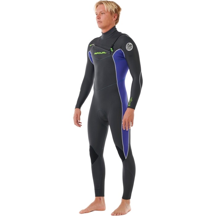 2024 Rip Curl Mens Dawn Patrol Performance 4/3mm Chest Zip Wetsuit 15DMFS - Wild Berry